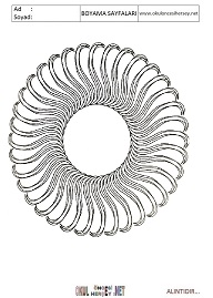 Mandala boyama sayfaları